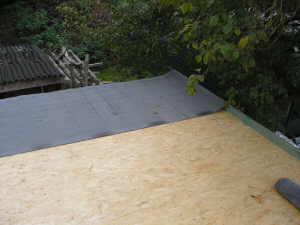 besandete Dachpappe Carportdach
